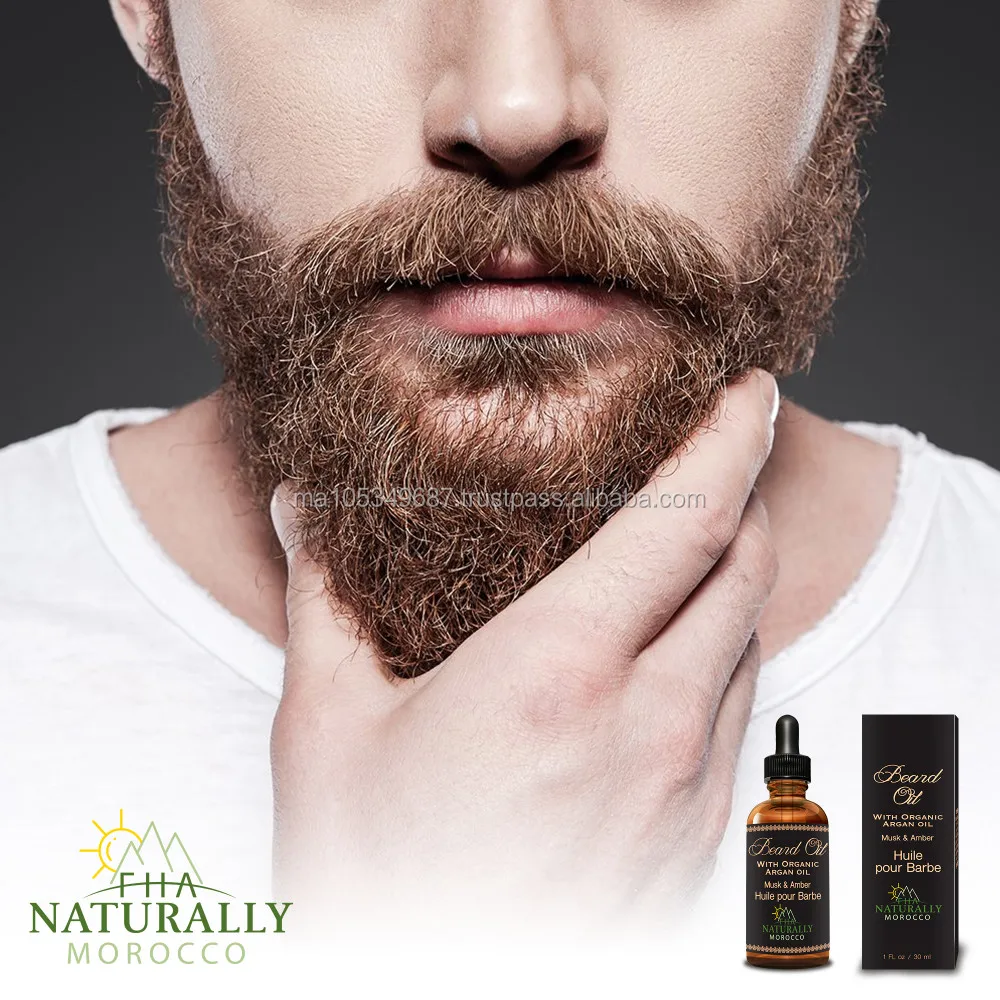Fha Naturally Morocco Beard Oil With Argan Oil,Musk And Amber Natural