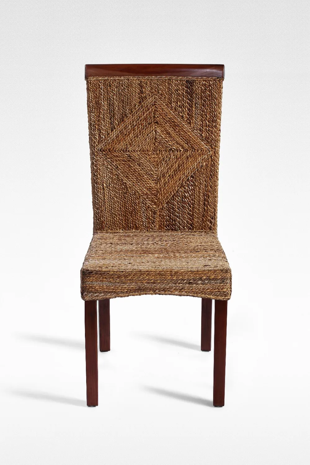 mahogany wicker chair