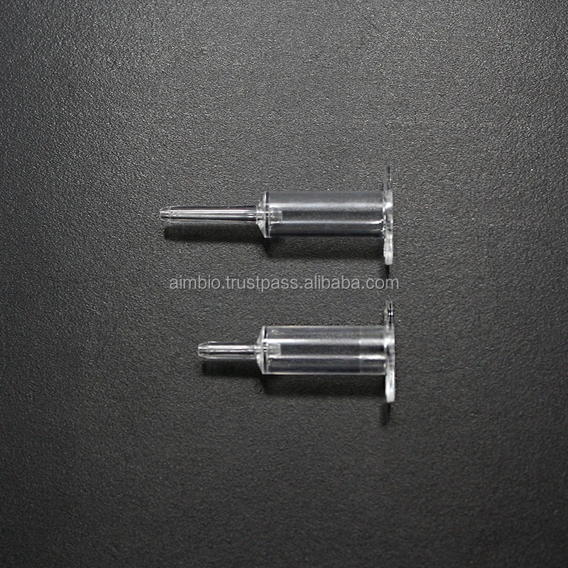 
Medical Laboratory Accurate Blood Transfer Pippette Auto Capillary Tube Plastic Mini-tip Heparin/EDTA 50ul With silicone Plunger 