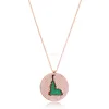 For Women 925 Sterling Silver Maiden's Tower Design Pendant Wholesale Turkish Jewelry