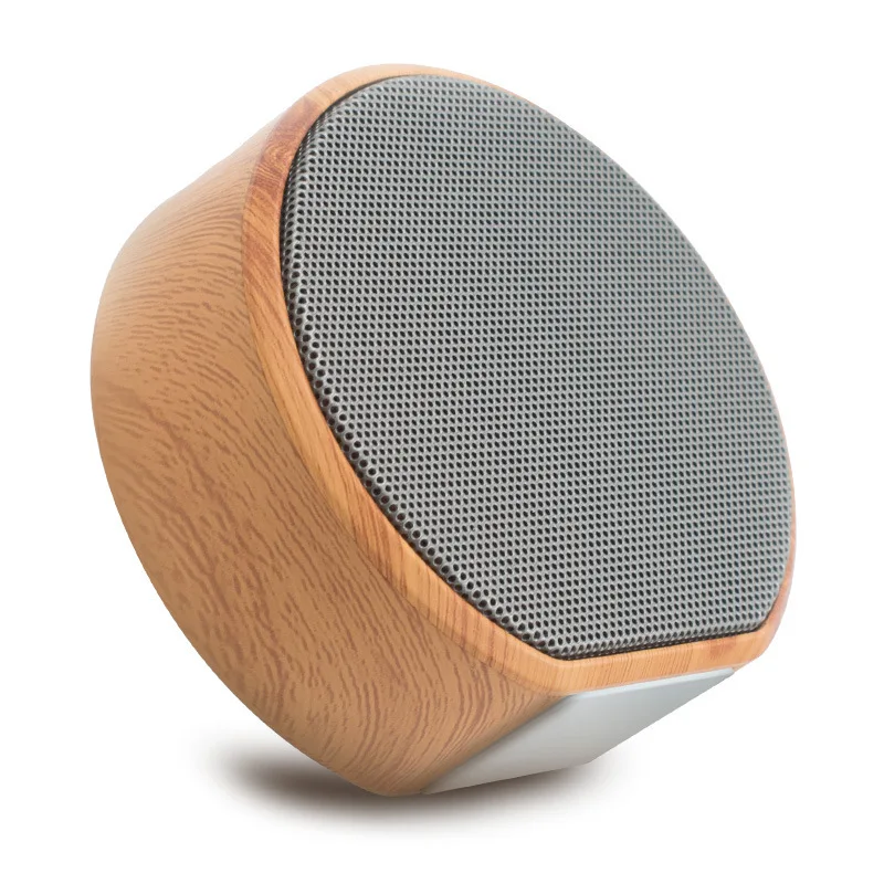 

Best Active Round Wooden Grain HiFi Mini Wireless Bluetooth Speaker