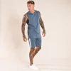 Cotton Jersey Grey Branded Tape Slim fit Twinsets Singlet and Shorts