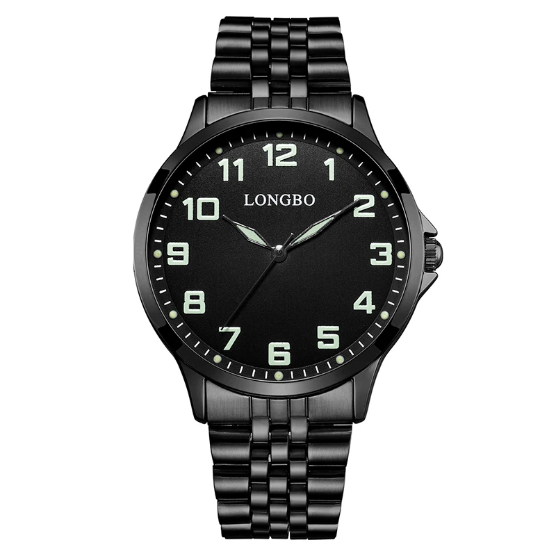 

LONGBO 80499 Men Women Simple Lovers Business Quartz Watches Fashion Stainless Steel Thin Dial Wristwatch, 4 colors