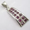 Semi precious natural ruby gemstone latest pendant 925 sterling silver handmade charm ruby pendant