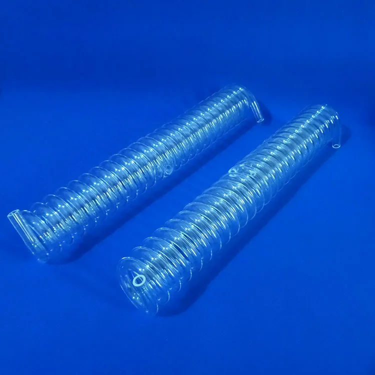 
Transparent large quartz tube spiral quartz glass tube accept custom 