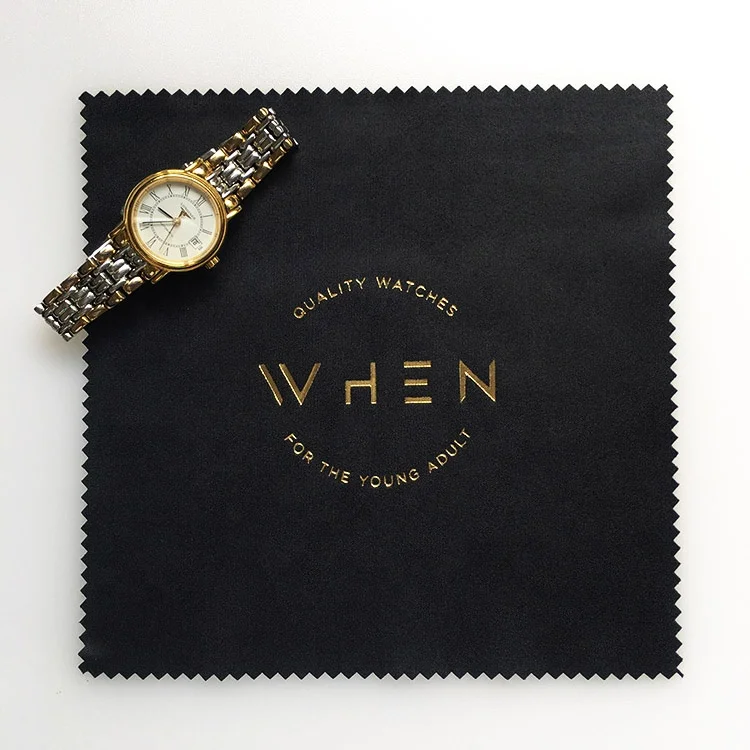 

Custom Logo Wholesale Microfiber Watch Cleaning Cloth, Color is customized