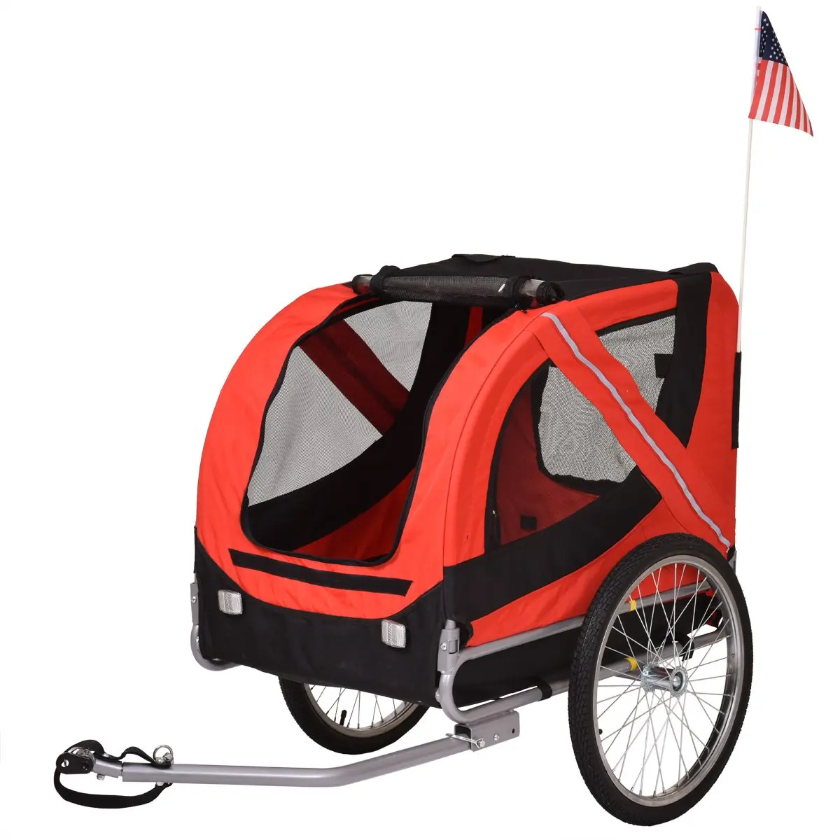 solvit houndabout classic steel bicycle trailer