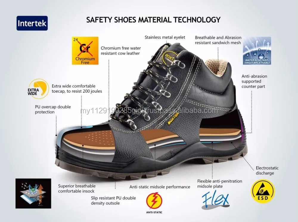 Malaysia Factory Safety Shoe Manufacturer,Stainsteel Toe Cap Leather