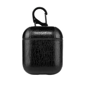 PU Leather Protective Case Air pods Carabiner