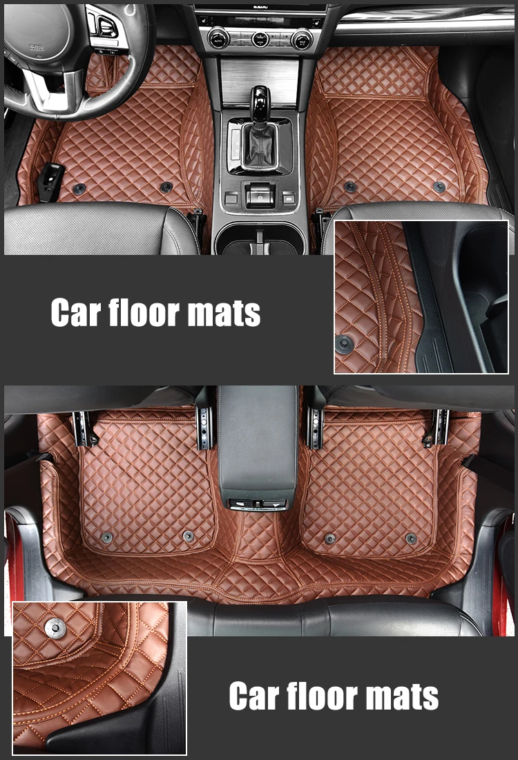 Leather Customized Car Floor Mats For Subaru Brz Crosstrek