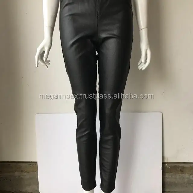 High Quality Pu Leather Pants Stacked Flared Leather Pants Boys Skinny ...