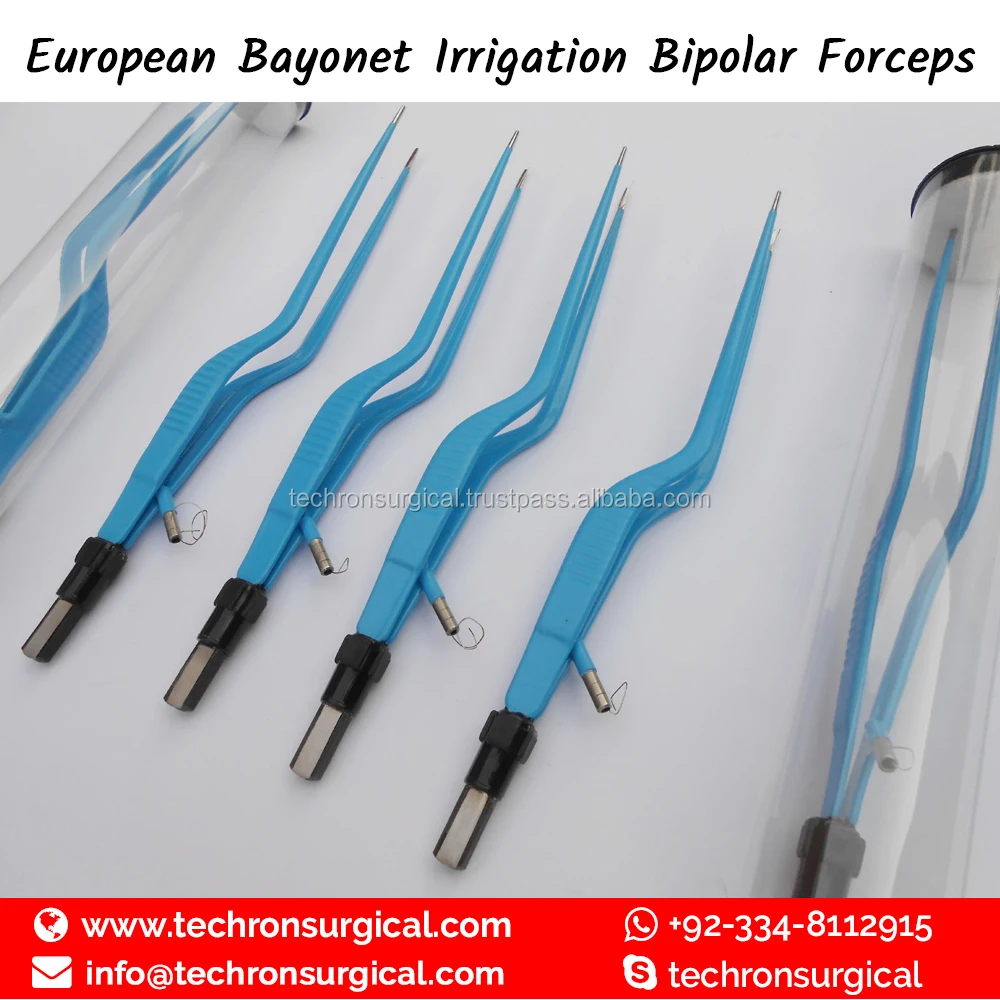 Angled Up European Insulated Bipolar Forceps For Minimal