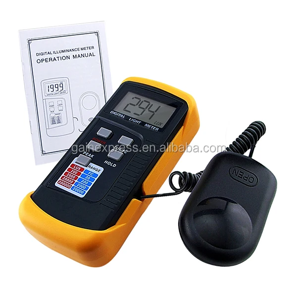 Deluxe Digital Light Level Meter/ Tester 200k Lux Foot Candle Fc Lcd