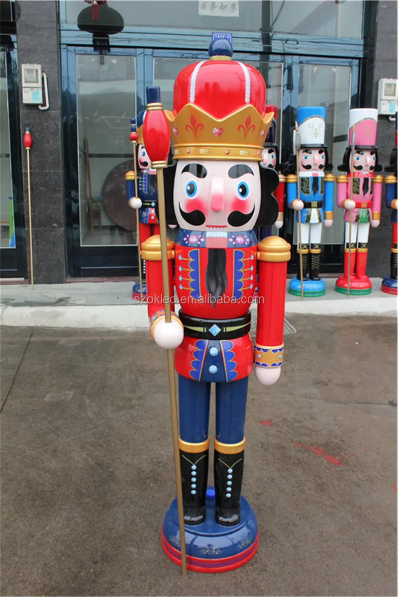 Custom Life Size Christmas Resin Nutcracker Statues Soldier - Buy Large ...