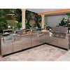 Outdoor BBQ 304 gas grill stainless steel kitchen cabinet