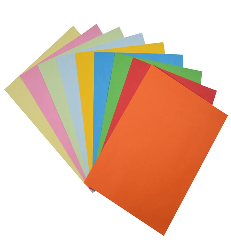 制造商直接供应 a4 woodfree 70g 彩色胶版纸用于彩色印刷