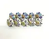 Blue Black Beautiful Ceramic Drawer Knob - Door knob