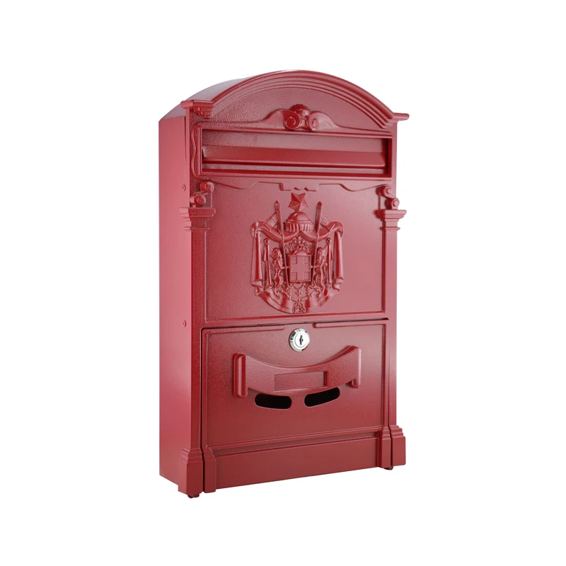 

2018 New products santa mailbox outdoor merry christmas american mailbox with competitive price, Red