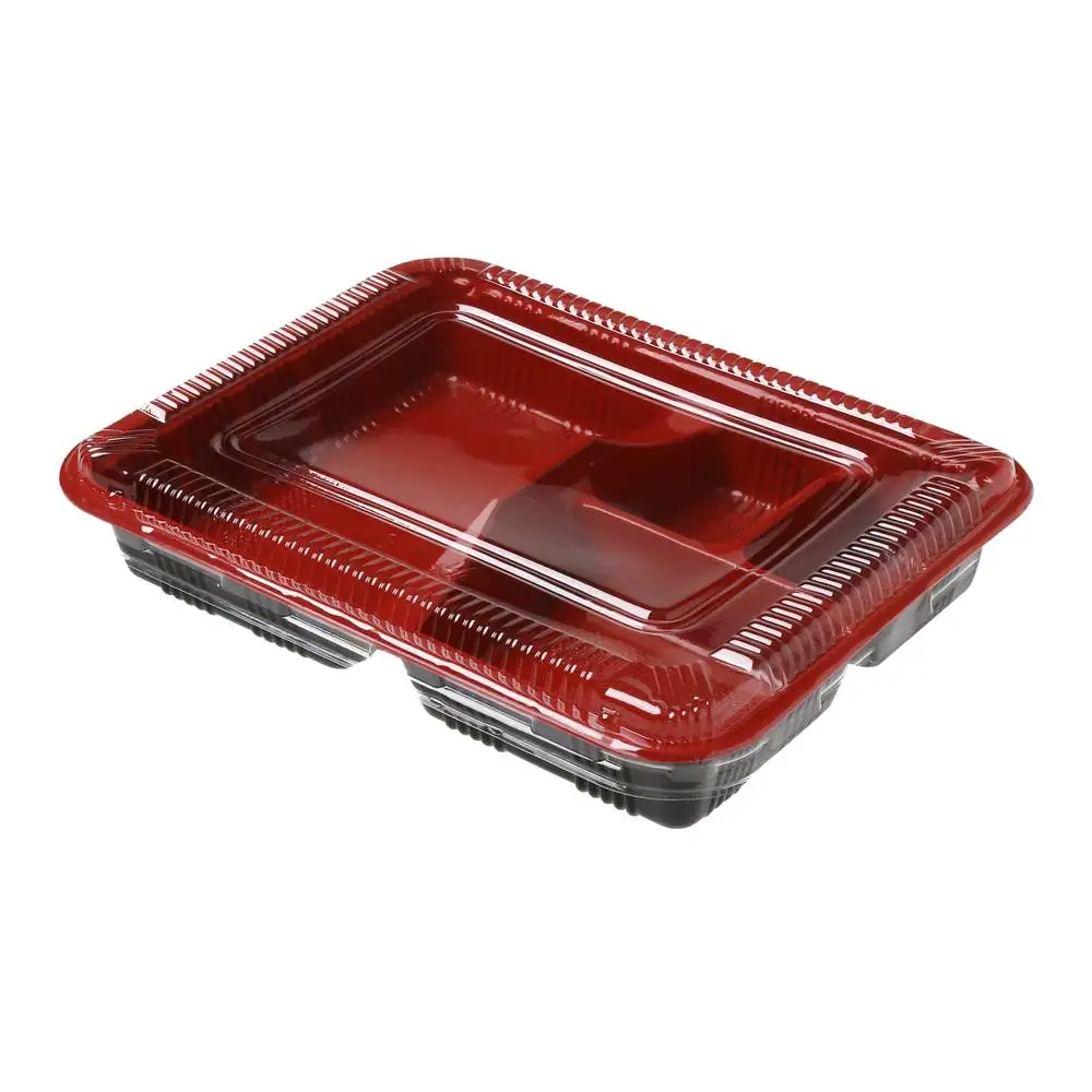 
Tray food packaging lunch plastic compartment box 