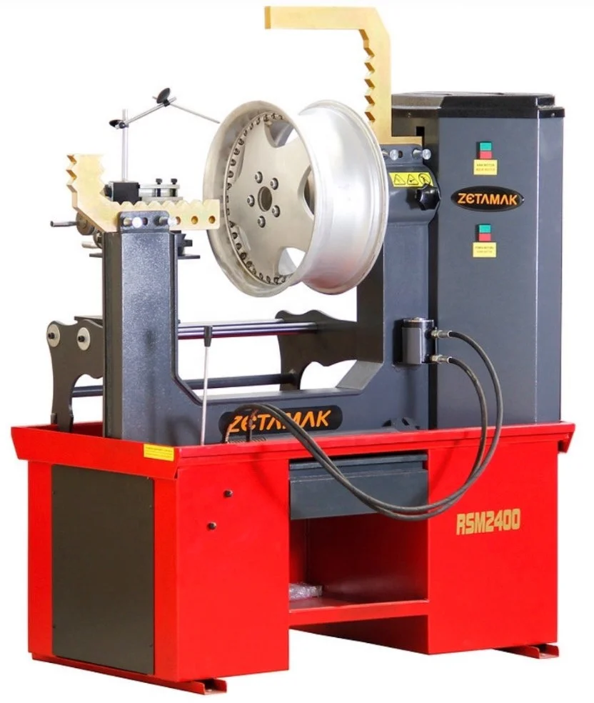 
Rim Straightening Machine with Lathe System 