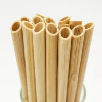 

Sorbete de bambu Reusable Natural Carbonized Bamboo Drinking Straw