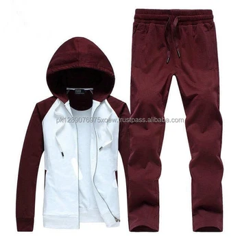 White/maroon Hoodie Wholesale Tracksuit - Buy Wholesale Men Maroon And ...