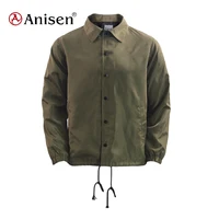 

Fashion Low moq custom coaches jacket Sport Nylon Waterproof wholesale blank custom logo coaches jacket for men