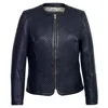 2019 newly arrived designs women fashionable motorbike style leather jacket totally casual street wear O-neck zipper jackets
