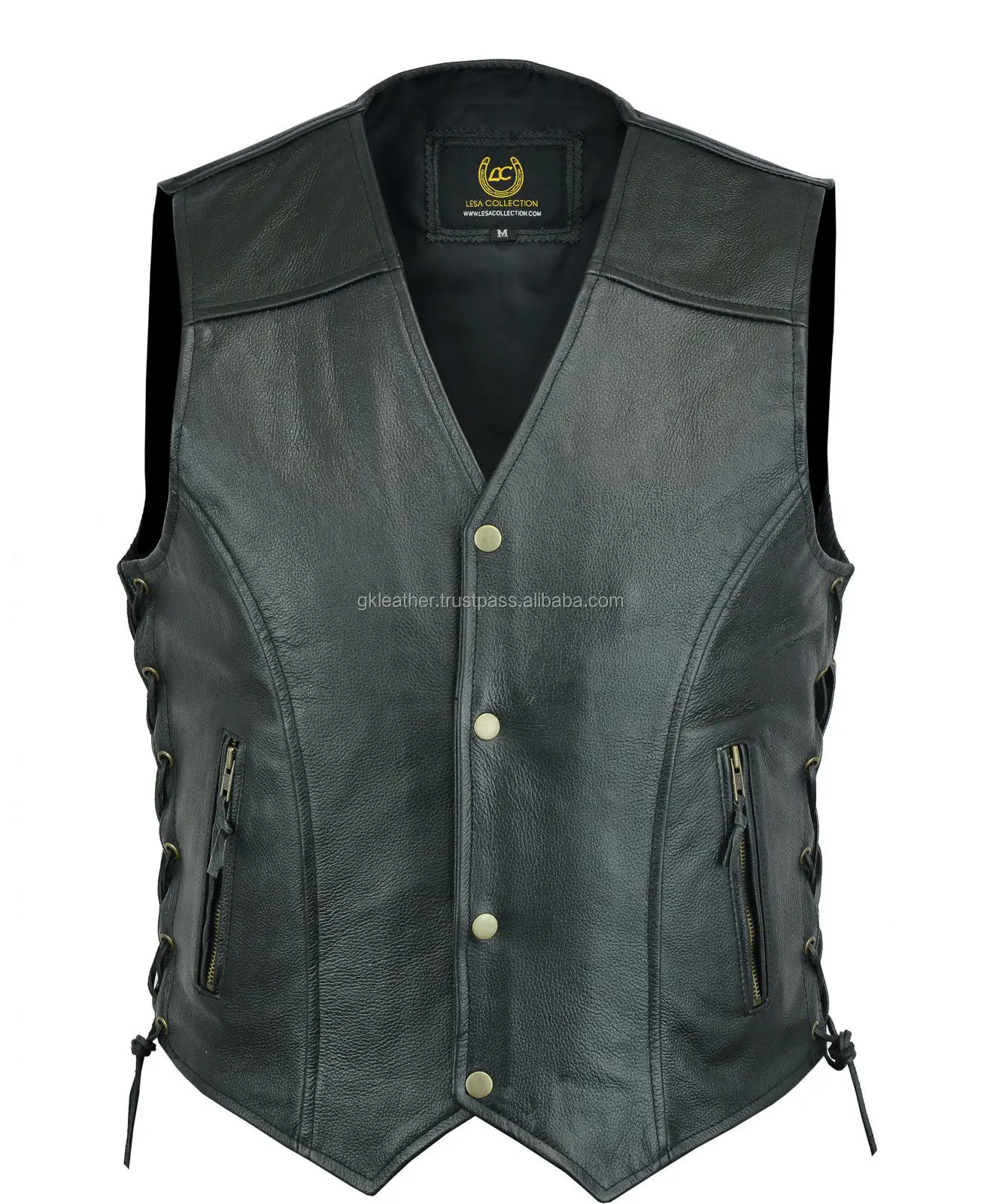 Motorbike Leather Vest / Leather Vest Motorcycle / Leather Biker Vest
