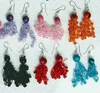 Beaded Earrings Natural Seeds Native Indian South American Peruvian Thread Color Bead Pearl Handcrafted Peru Jewelry Art