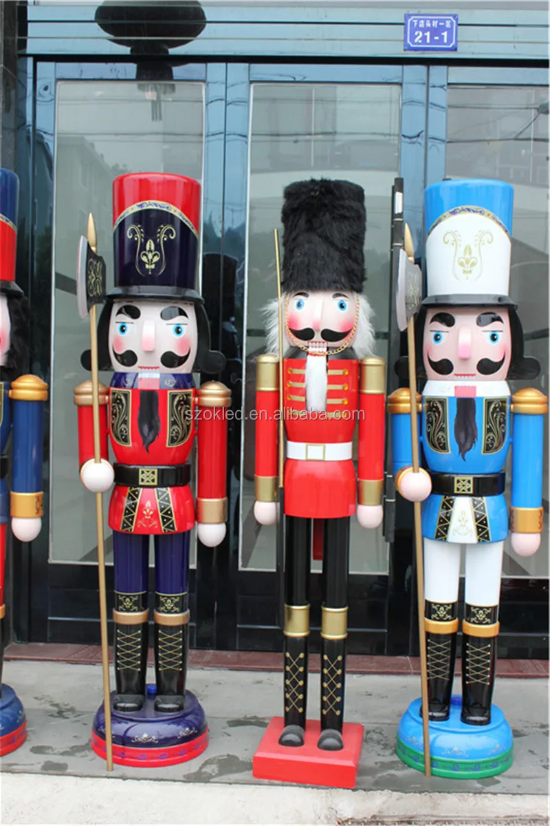 Outdoor Oversize 6ft 180cm Large Christmas Figurine Nutcracker Soldiers ...