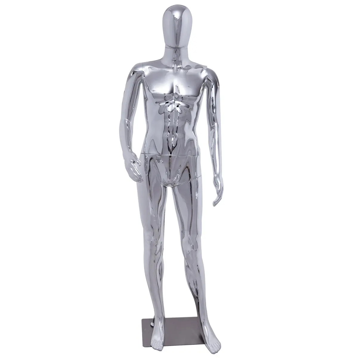 Full Body Includes Glass Base with Calf Rod Displays2go Plastic Female Mannequin with Realistic Features