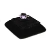 Virtual Square Shape Amethyst Gemstone 925 Solid Sterling Silver Rings Jewelry
