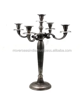 Aluminium Wedding Candle Labra Floor Standing Metal Candle Holders