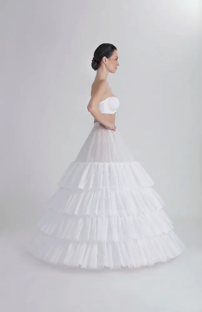 
Fluffy 4 Layers Tulle Petticoat For Wedding Dresses / Wholesale / Hotsale 