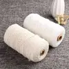 Wholesale Wall Decorative Natural Twisted Cotton Cord Macrame Cord Suppliers