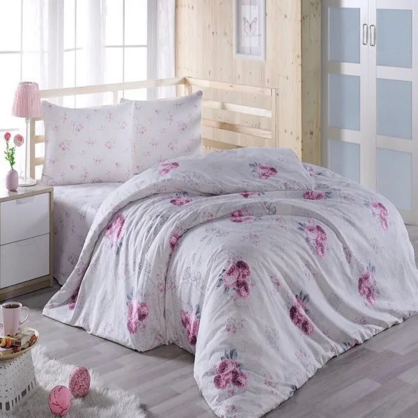 Otantik Blue Duvet Cover Set with Pillowcases Polycotton Bedding Set All Sizes