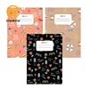 Promotional staple binding soft cover blank composition notebook Korean stationery