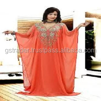 butterfly kaftan dress