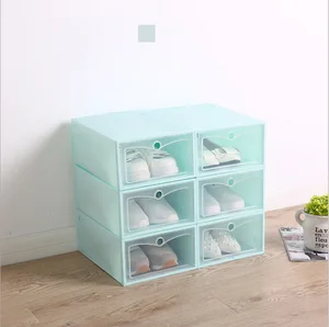 Image of 2019 Pretty Storage Boxes for Girls Foldable Closet Organizer Stackable Shoe Container Storage Cubes