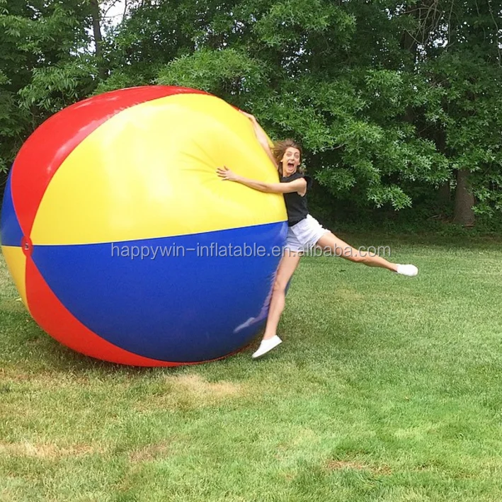 large clear beach ball