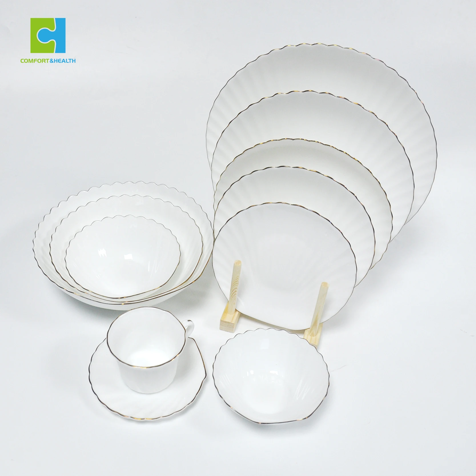 buy 环保蛋白石餐具套装,fda lfgb 白色玻璃器皿餐具套装,蛋白石