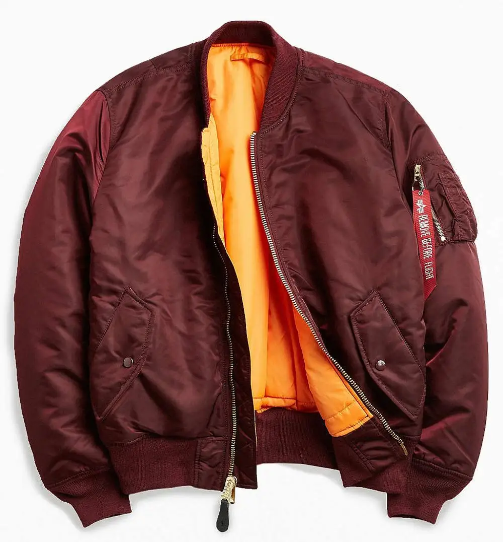 Wholesale 2018 Custom Men Blank Plain Nylon Ma1 Flight Bomber Jacket Buy High Quality Bomber