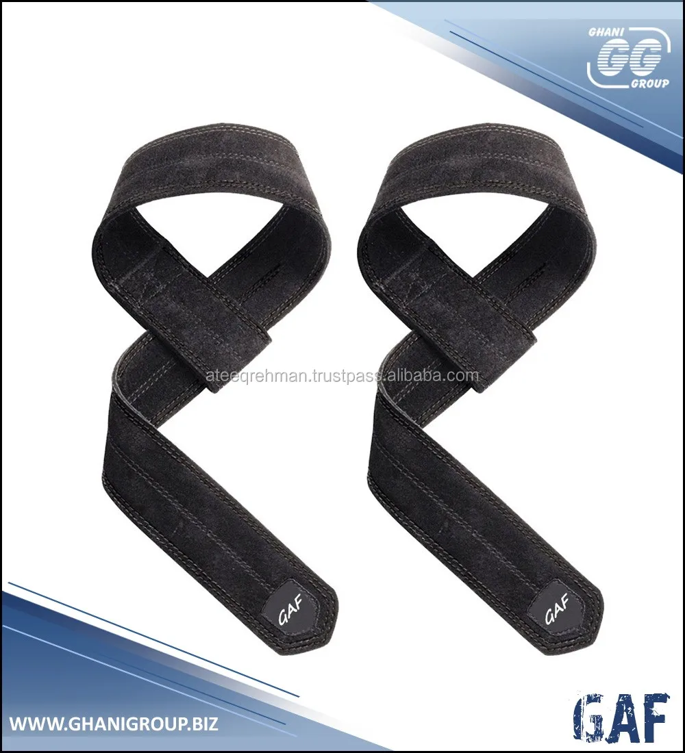 Gaf Weight Lifting Straps Leather Hand Grip For Power Wrist Straps Gym