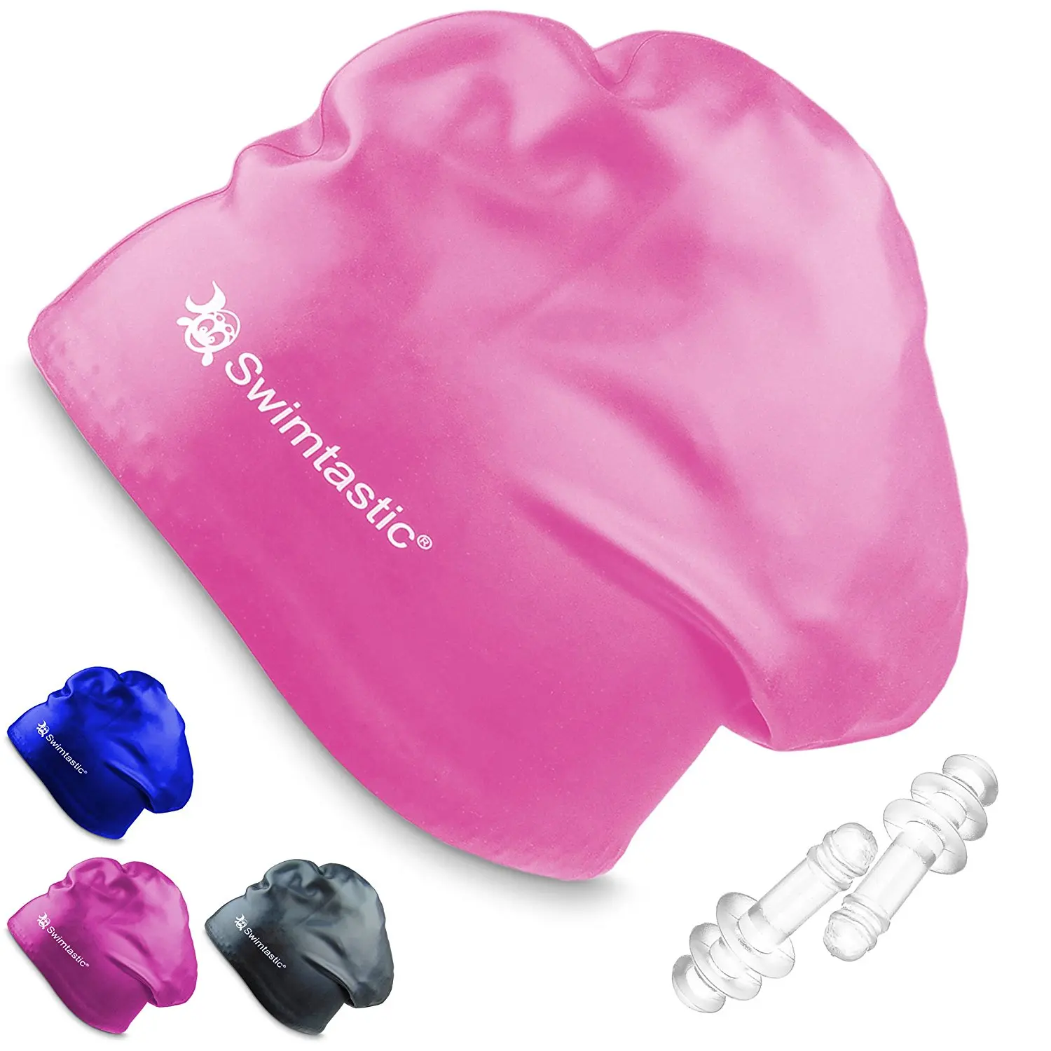 Ear Plugs Thick Specially Designed for Swimmers with Long Swimtastic/® Long Hair Swim Cap or Curly Hair