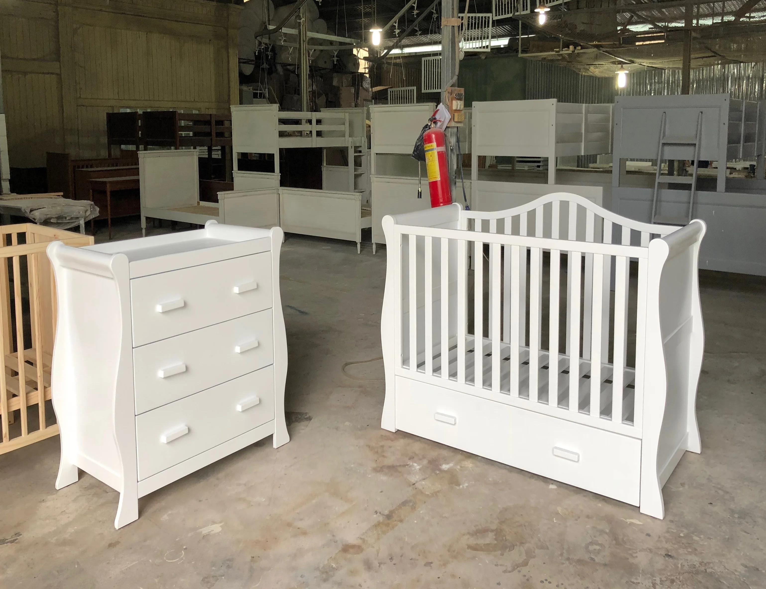 Wooden Cribs Baby Cot Set White Baby Cribs View Baby Furniture