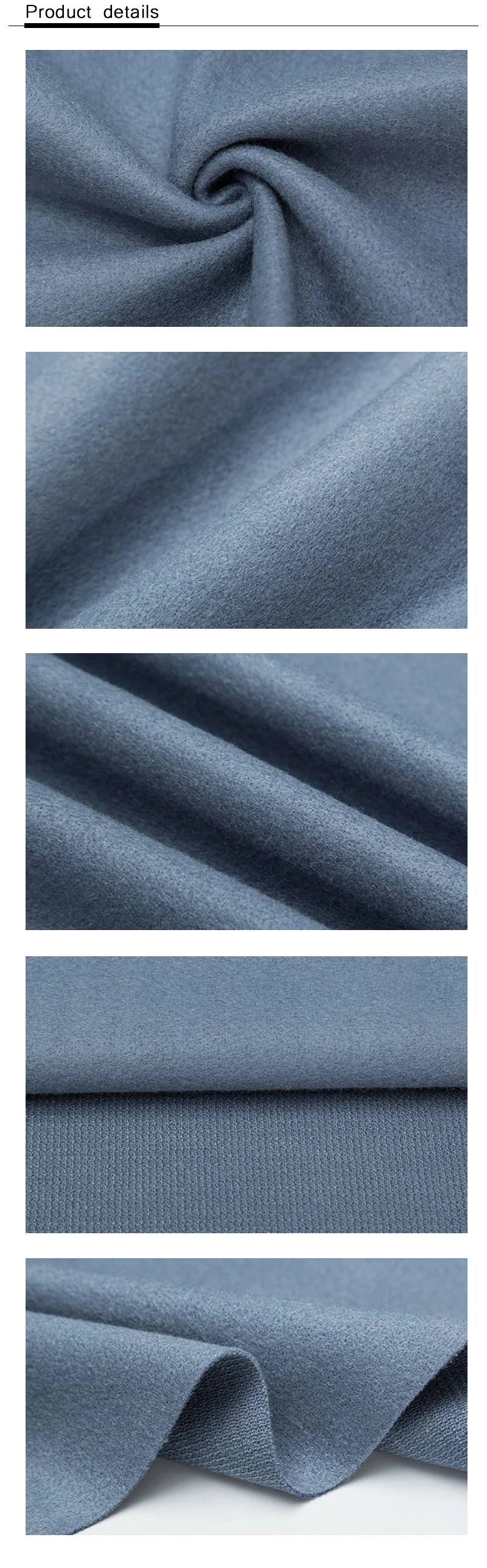 Fall Thick Solid Cashmere Imitation Wool Cloth Diy Coat Woollen