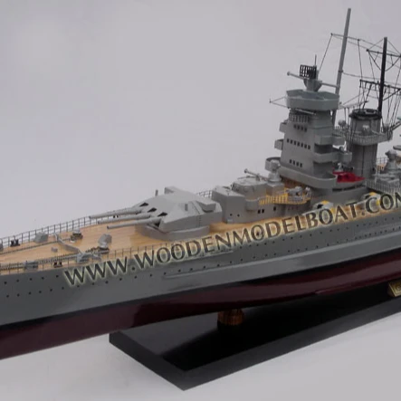 Admiral Graf Spee Wooden Model Battle Ship Wooden Craft Ship