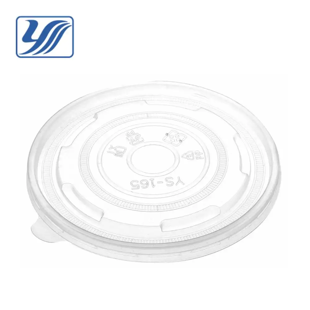 
12oz 101mm plastic PP flat lid for paper soup cup 