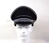 Black WWII German Elite Officer Wool Hat Officer Cap Black W badge